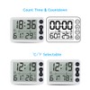 Digital Indoor Thermometer & Hygrometer with Clock LCD Display ℃/
