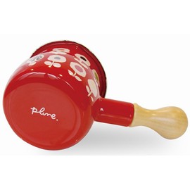 TYJ-723 Enamel, Plune, Petite Milk Pan, Red, Candy Flower