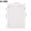 BESTOO A5 Refills Paper Refill Lined Paper 100gsm 6 Hole