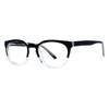 Genius Unisex Eyeglasses - Modern Collection Frames - Black/Crystal 47-21-140