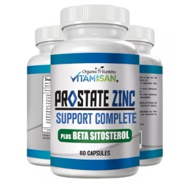 Saw Palmetto Próstata 1619 Suplemento Tapa Apoyo Urinario Vit Vitamisan Orgánico