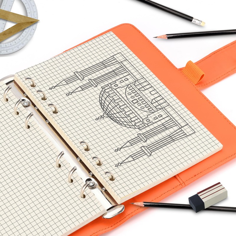 Refill Paper for A6 6 Ring Binder Notebook - Ideal