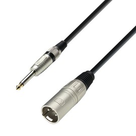 Adam Hall Cables 3 Star MMP 0600 Unbalanced Cable | Adam Hall® XLR Male x Jack TS | 6 m (20 ft)
