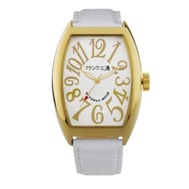 Frank Miura Reprinted Japanese 4 Major Brand No. 6 Unit Wristwatch, Watch, Quartz, white gold, Classic