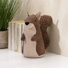 Elements Squirrel - Tapón para puerta con peso, poliéster, café