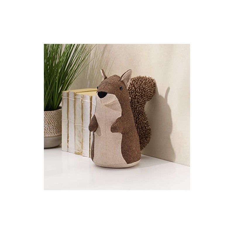Elements Squirrel - Tapón para puerta con peso, poliéster, café