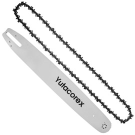 Yutacorex 20inch Chainsaw Guide Bar and Chain Combo,Replacement Accessories Fits ECHO ‎CS-590, CS-620PW,Fits POULAN PR5020,P5020AV,Fits RYOBI,Fits CRAFTSMAN,Fits DAYTON and more,3/8,050,70DL,D176