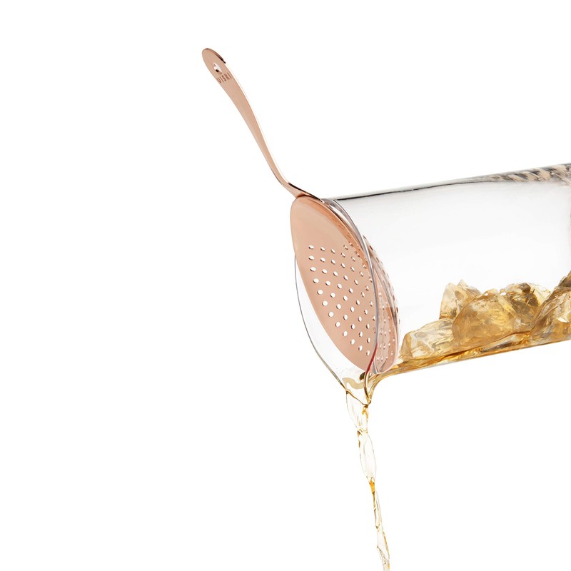 Viski Julep Stainless Steel Cocktail Strainer, Bar Tools, Drinks Spoon