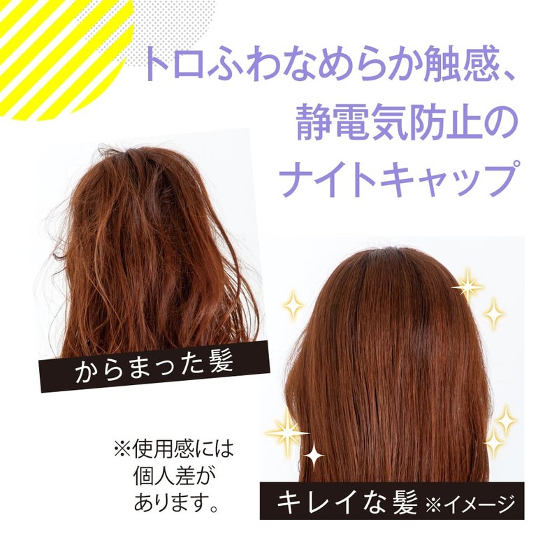 Alphax Women's Friction Less Hair Cap, Purple