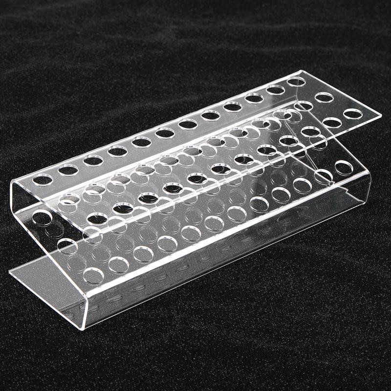 【P14】Transparent Acrylic Pen Holder Stationery Store storage organizer:_36 hole 27*8*7.5cm
