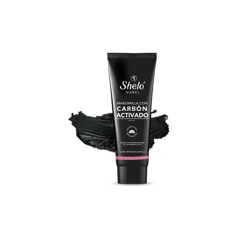 Set Carbón Activado 2 Piezas Sheló Nabel Rostro Limpio Acné