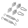 Sun Shade Sail Hardware Kit Sturdy Structure Stainless Steel Sunshades