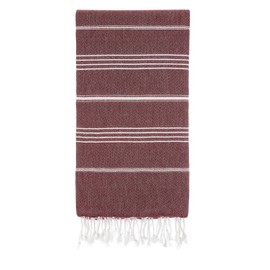 Cacala PES-CEP-Burgundy Bath Towels, 37" x 71"