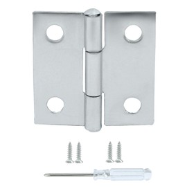 HARSKIYER 20 Pack Butt Hinges, 1 Inch Stainless Steel Small Hinges with Mounting Screws for Wooden Box, Jewelry Box, Craft DIY, Furniture