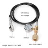 DIN477 1.5m Black Soda Hose with 3000psi pressure gauge Kit