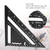 Triangle Ruler 7in Carpenter Square Aluminum 90 Degrees 45 Degrees