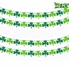 St Patricks Day Decorations - 4PCS Shamrock Garland Banner for