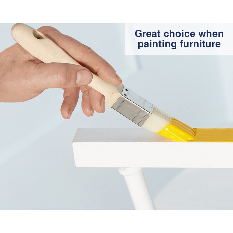 Zibra Square Paint Brush for Painting Murals, Details, Narrow Trim
