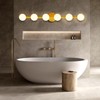 Lightdot 6-Light Modern Bathroom Vanity Light, 38" Gold Metal Frame