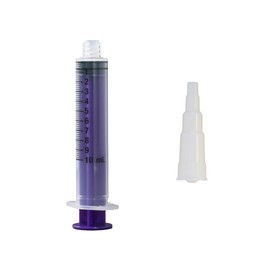 Vesco Medical ENFit Syringe 10ml with ENFit Transition Connector Tips (Pack of 30)