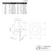 M4 (4mm) Serrated Flange Hex Nut - Steel (Pack of