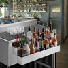 GRIDMANN 32-inch Double Tier Speed Rail - Stainless Steel Liquor