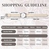 Anbeer Flat Thin Elegant Genuine Leather Watch Strap, Quick Release