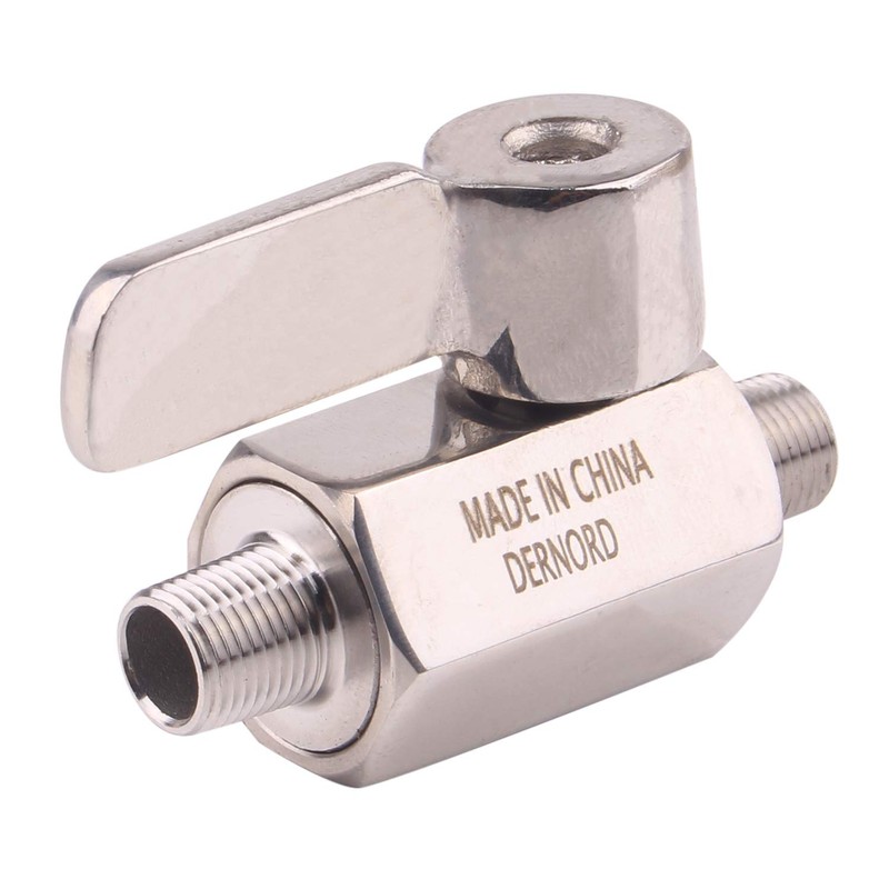 DERNORD Stainless Ball Valve - 1/8 Inch NPT Thread Male