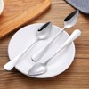 2Pcs Silver Grapefruit Spoon Stainless Steel Fruit Spoon, Stainless Steel