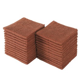 Glynniss - Paños de cocina altamente absorbentes, 100% algodón, para lavar platos (óxido, 24)