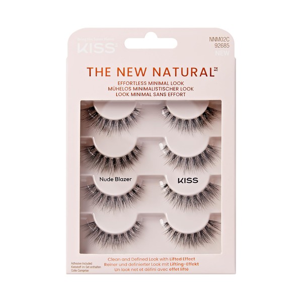 KISS The New Natural False Eyelashes Full Strip Lash Multipack