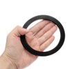 sourcing map 6 Pcs Solid Nitrile Rubber Flat Washer DN100