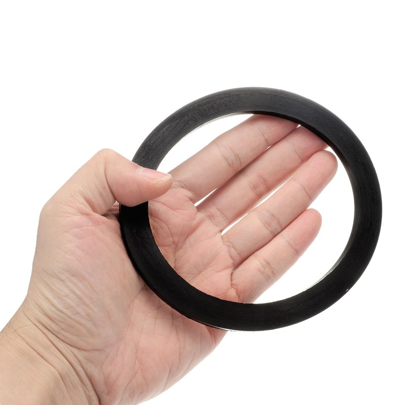 sourcing map 6 Pcs Solid Nitrile Rubber Flat Washer DN100