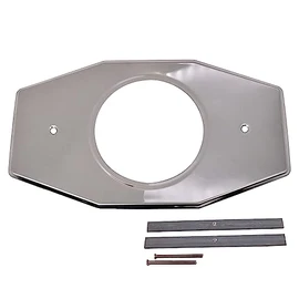 Westbrass A502-26 One-Hole Remodel Cover Plate for Moen and Delta Bathtub and Shower Valves, 1-Pack, Polished Chrome