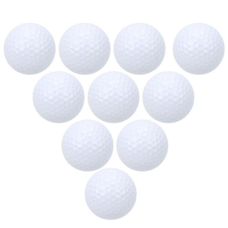 10Pcs Double Layer Golf Practice Balls Soft Putting Training Balls