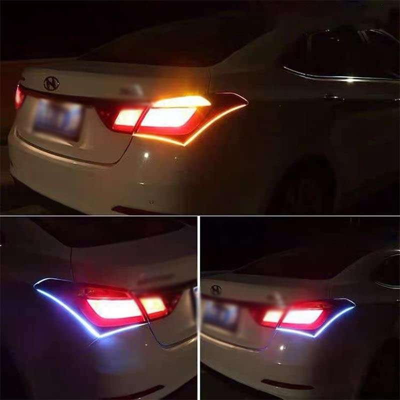 AIMALL 2X 60CM Car LED Strip DRL Turn Signal Switchback