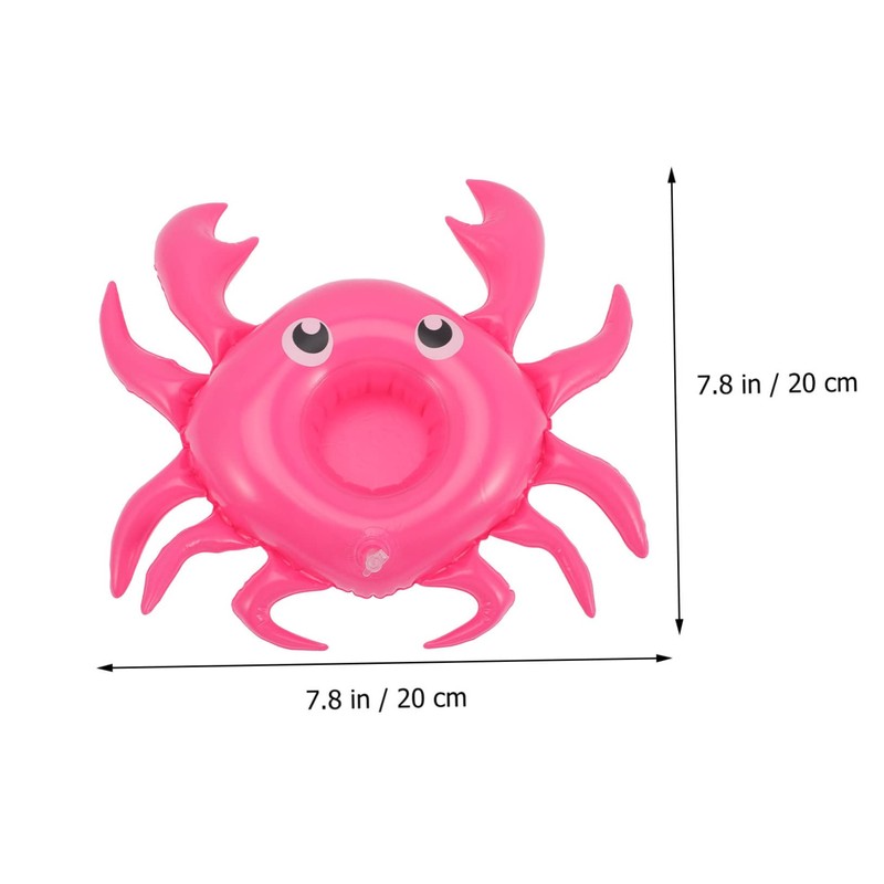 ORFOFE 4pcs Inflatable Drink Holder Cartoon Cup Floats for Pool