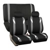 FH GROUP FB033GRAY102 Bucket Seat Cover (Modernistic Airbag Compatible (Set