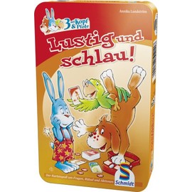 Schmidt Spiele 51211-3 Metal Tin with Head and Paw Design Funny and Smart