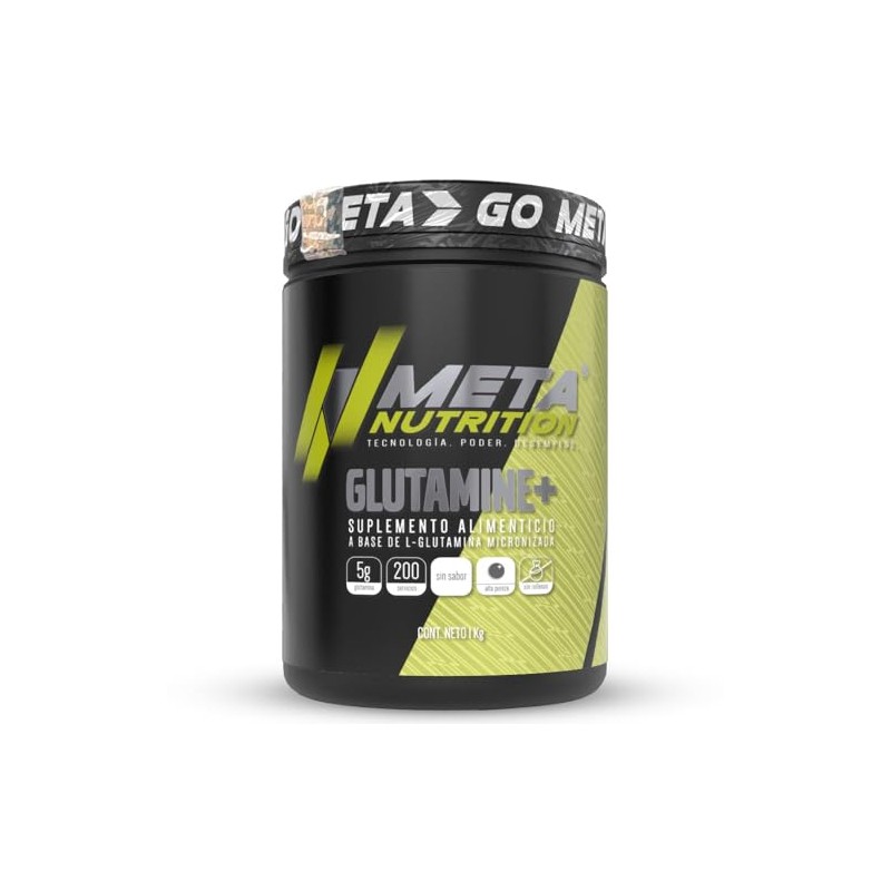Meta Nutrition Glutamina Micronizada de Alta Pureza, Value Size 1Kg,