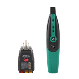 MASTECH MS5902 Automatic Circuit Breaker Fuse Finder US/EU Plug Socket Tester Circuit Tracers Breaker Finder Circuit Tester Digital Circuit Breaker Finder(MS5902TB US Plug)