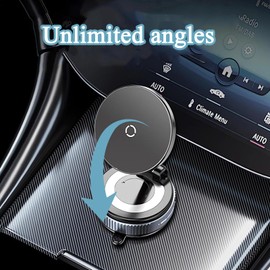 Rbleote Magnet Handyhalter Autohalterung Kompatibel Suction Cup Phone Holder Vakuum Handyhalterung, 360° Drehbare für Auto Metall Spiegel Küche Glas Wand (Schwarz)