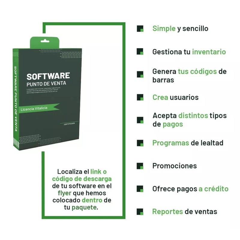 Sky Ticket Kit Punto De Venta Lector Barras Con Base