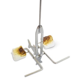 Firebuggz Marshmallow Roasting Sticks for Fire Pit – Campfire Fishing Pole | Long Smores Sticks & Hot Dog Roasting Stick | Firepit & Camping Roasting Sticks