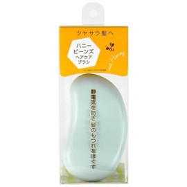 Ikemoto Honey Beans Hair Brush, Smoky Green (1 Piece)