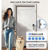 Veise RZ07C Smart Locks for Front Door, 2 Knob Handle