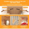 2 Pack Pull Out Closet Hanger with 8 Hooks,Valet Rod