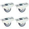 Dörner + Helmer Furniture Fixed Castors, Set of 4, 38