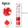 Taozoey Confetti Cannon with Red Petals x 4, Party Popper,