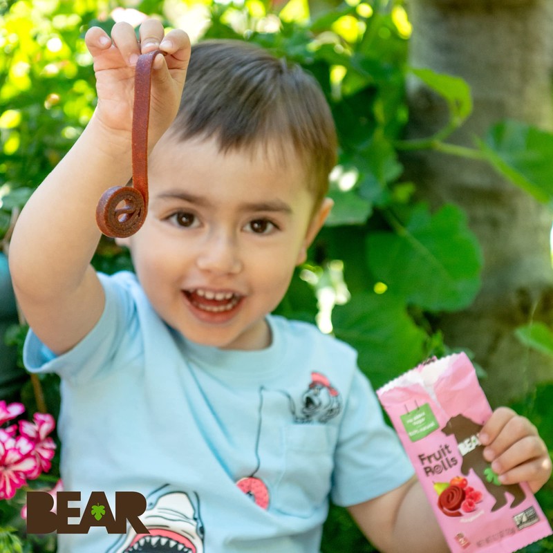 BEAR Real Fruit Snack Rolls - Gluten Free, Vegan, and